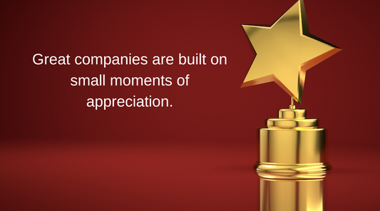 Great Companies are built on small moments of appreciation, order your custom ring to show you value your employees.