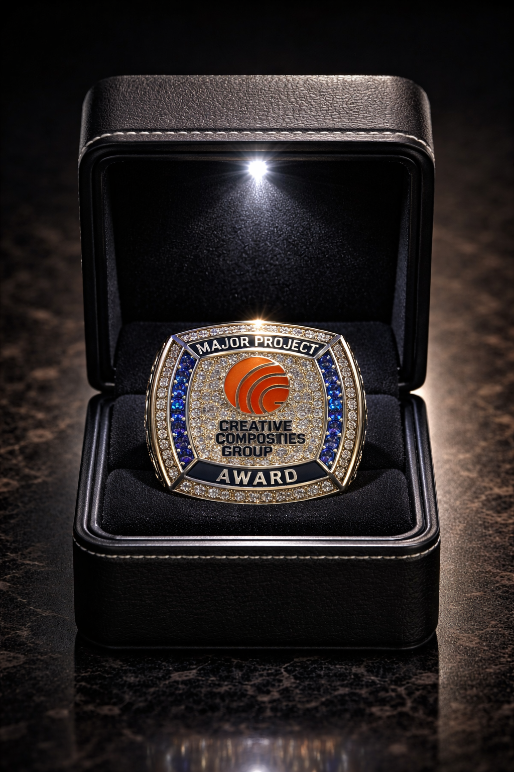 Custom company rings for employee recognition and corporate awards